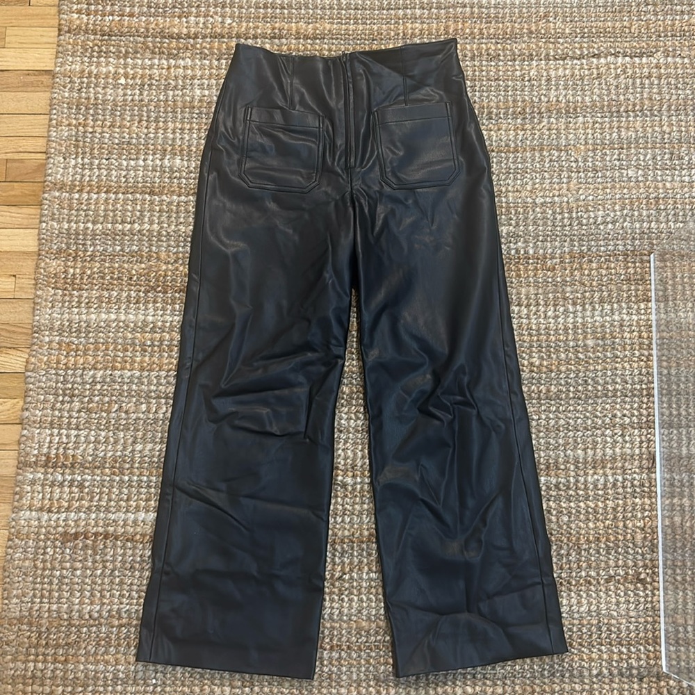 Veronica Beard Dova Leather Pant